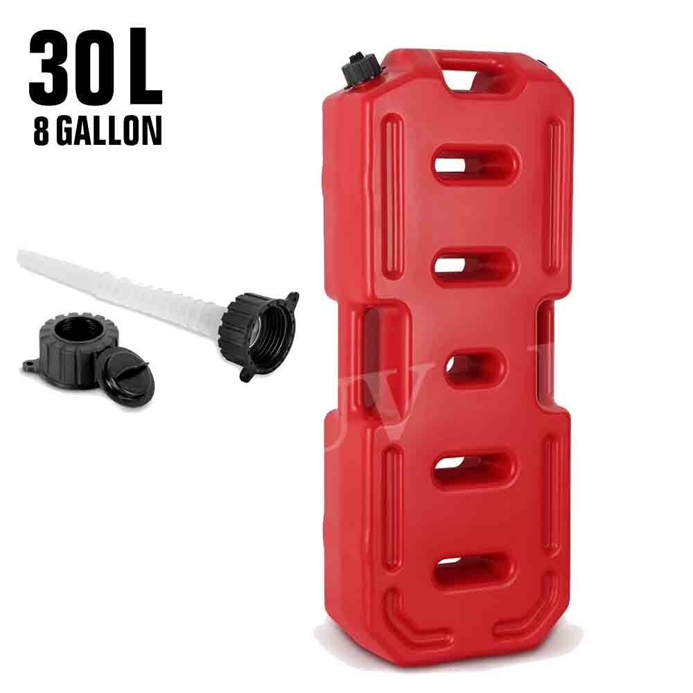 30L Oil Can Gas Container Pot PE Gasoline Anti-static Fuel Tank Pack 8 Gallon US