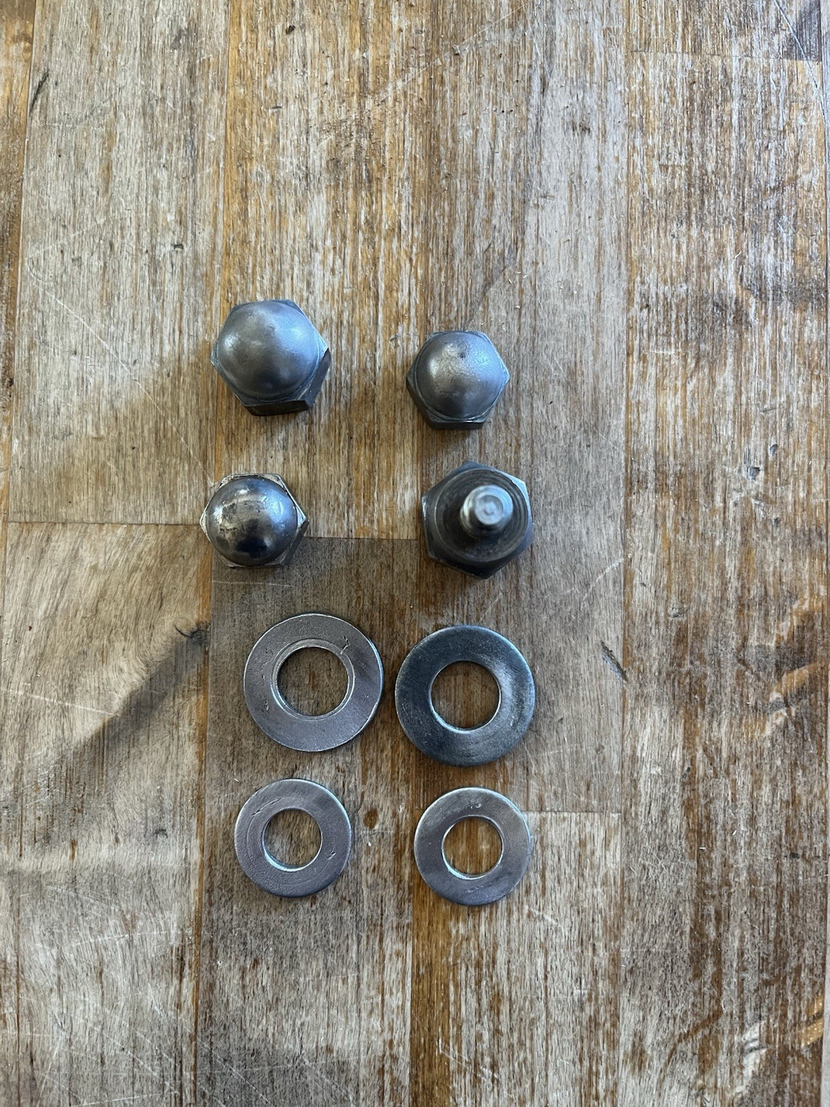 1967 Honda TRAIL 90 CT90 OEM Rear Shock Nuts & Washers Same Day Ship