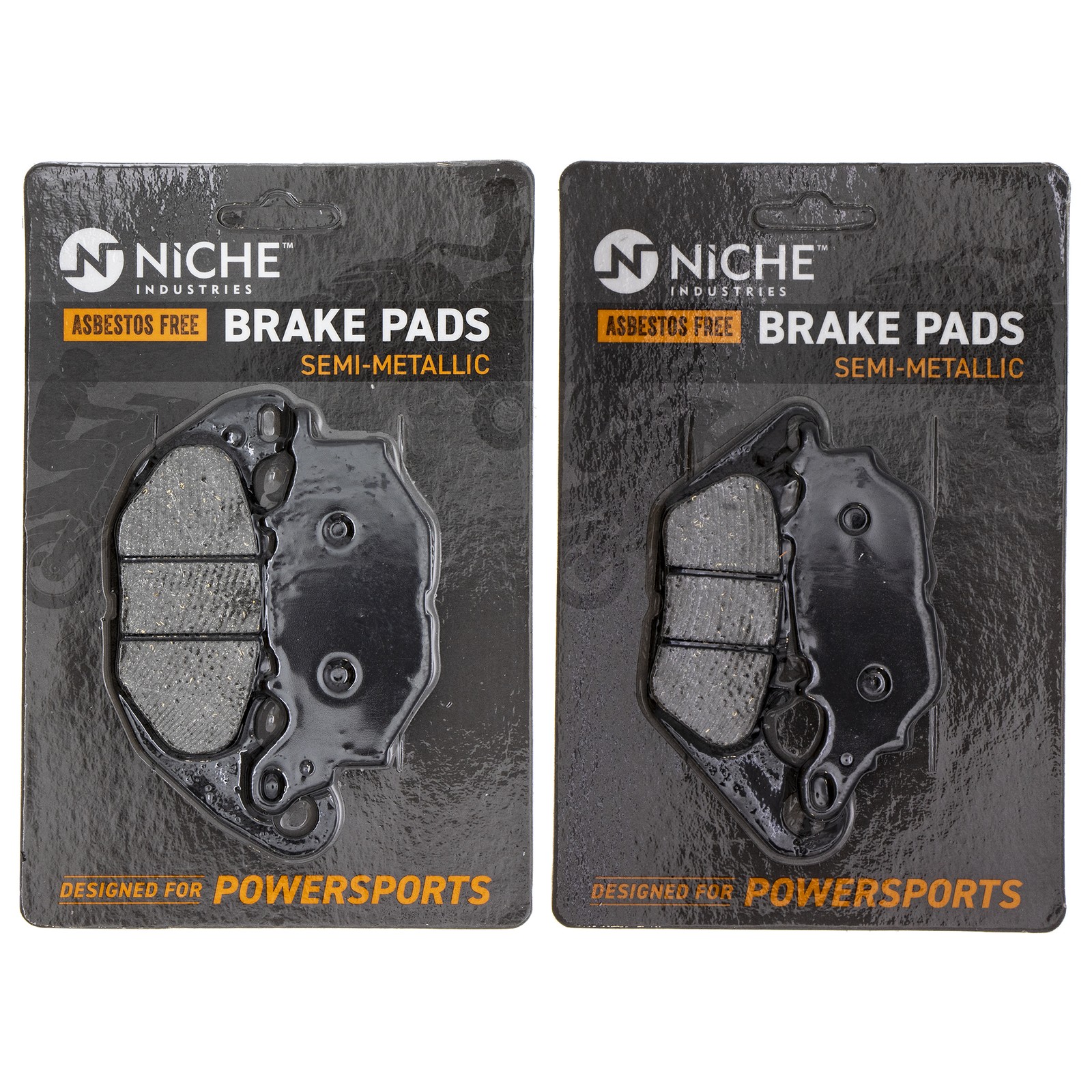 NICHE Brake Pad Set for Yamaha YZF R3 1WD-25805-00-00 Front Rear Semi-Metallic
