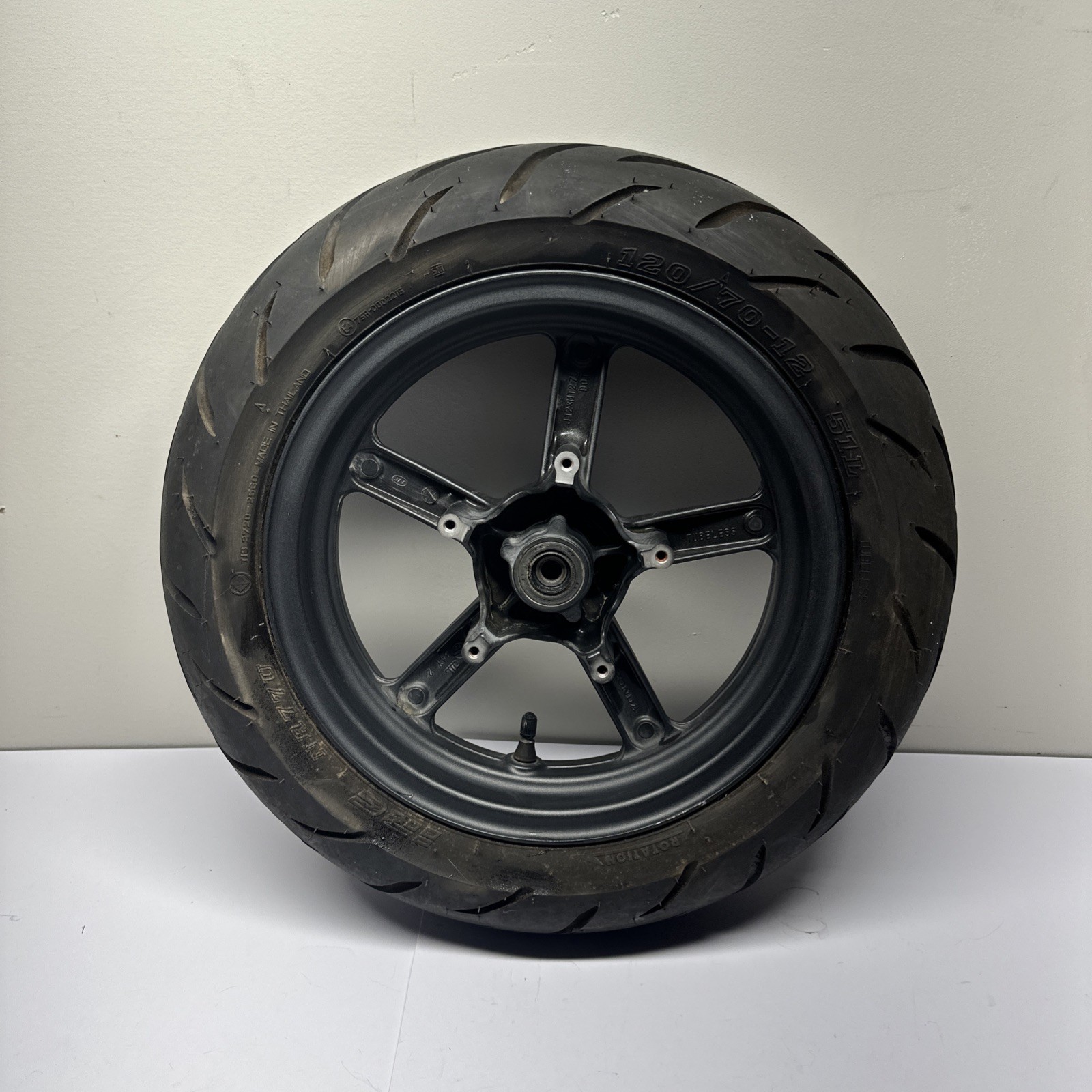 2025 HONDA GROM 125 OEM Front Wheel Rim And Tire