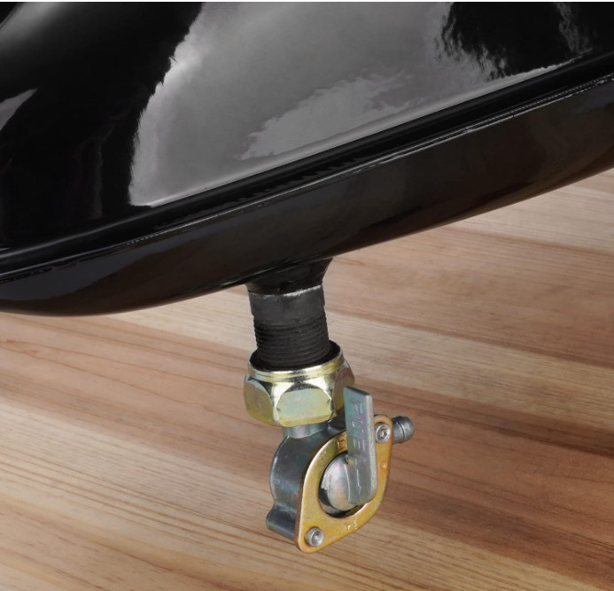 4L 1.06 Gallon Mini Bike Gas Tank Fuel Tank with Cap & Spark Plug & Petcock & Fu