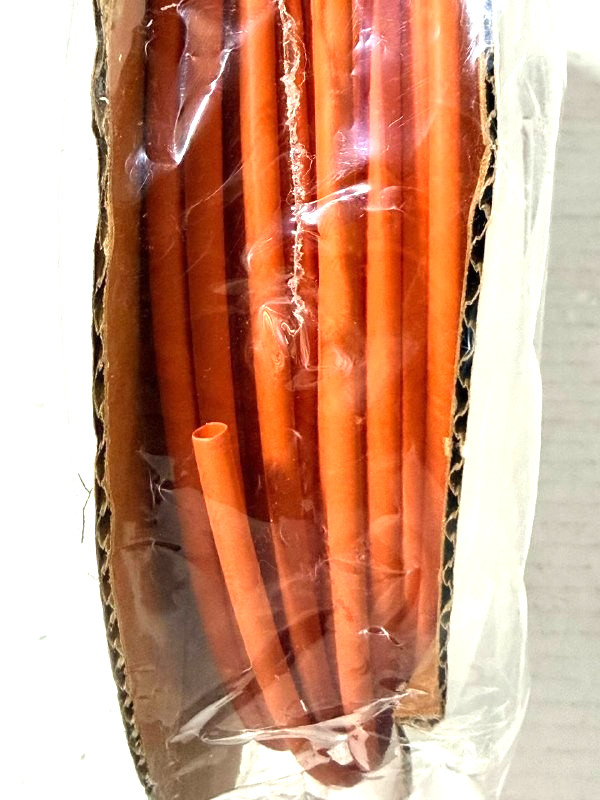 DenmarkUSA 100 Feet 1/8″ Orange Polyethylene Wire Loom Tubing