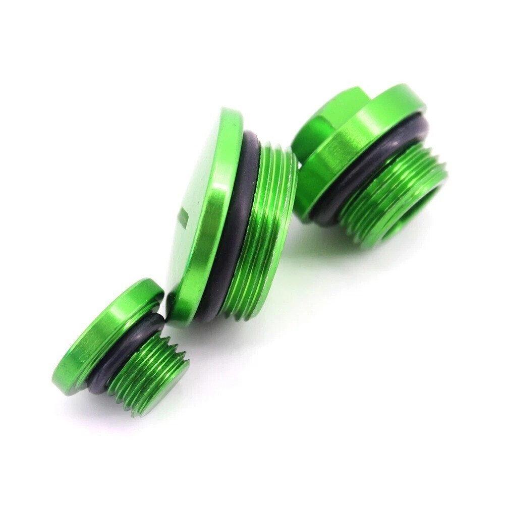 KKE 32MM Engine Plugs Kit Covers Fit Kawasaki KX250F 2004-2010 RMZ250 2004-2006