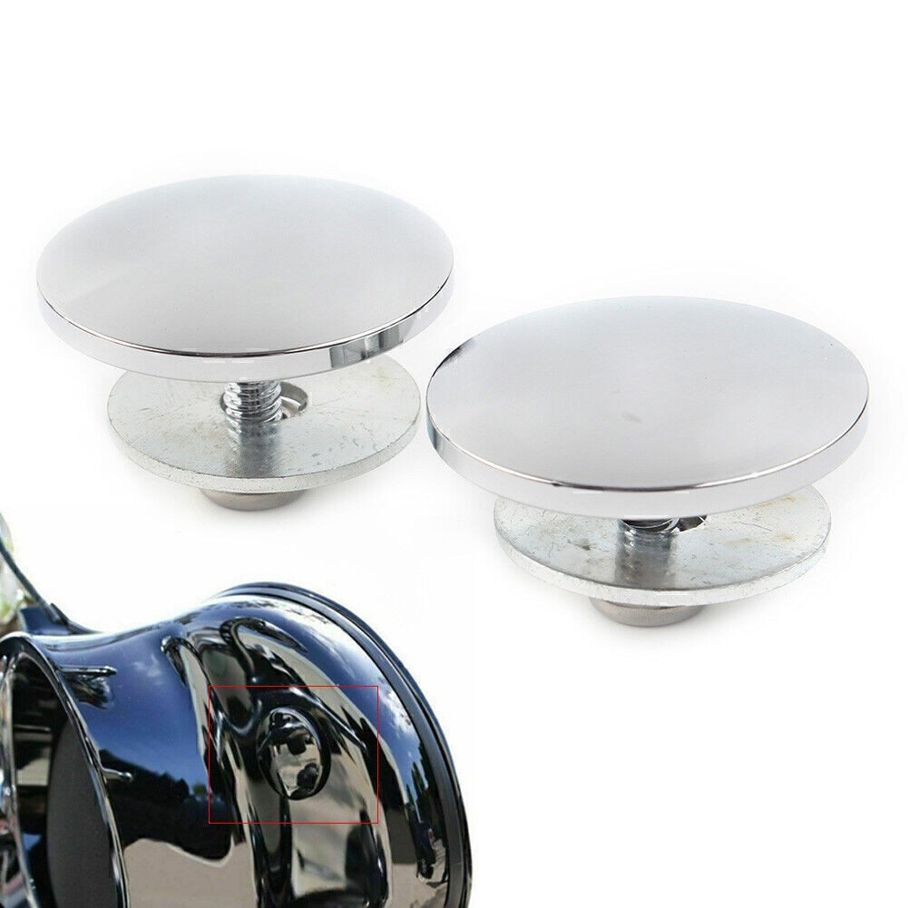 Chrome Inner Fairing Mirror Plugs Fit Harley Street Glide Trike FLHXXX