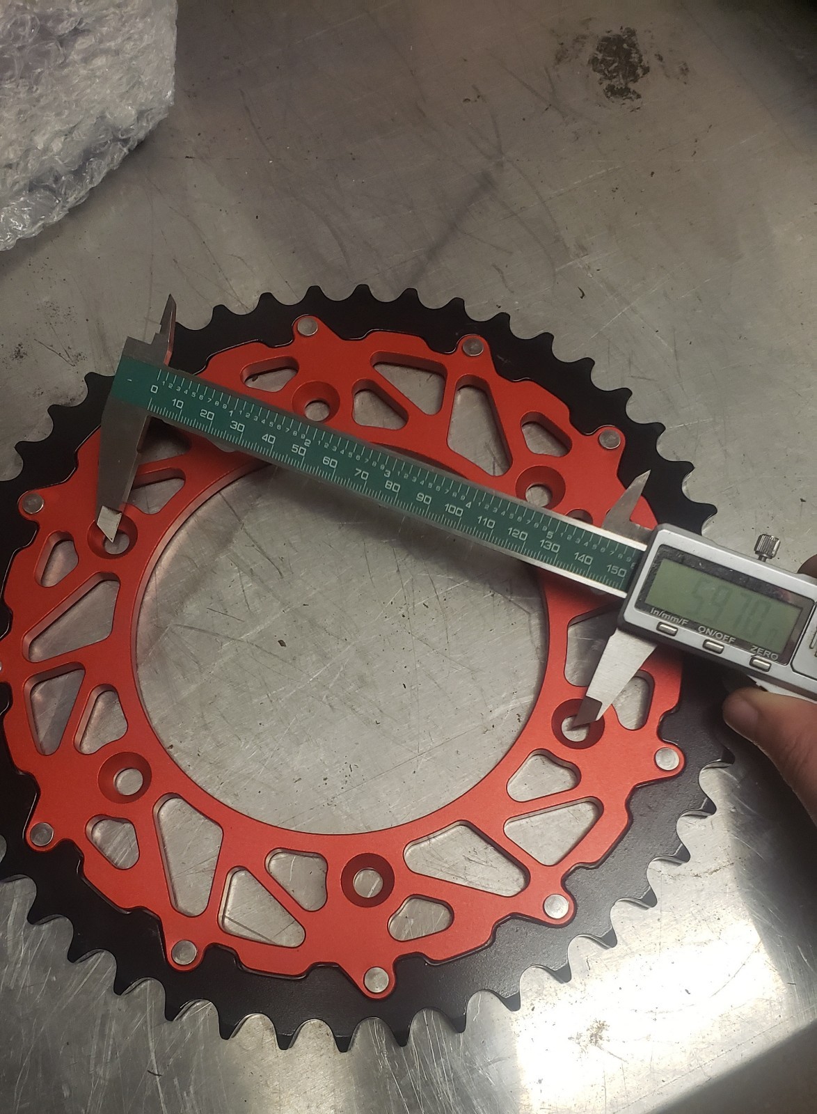 JFG Racing? , 47T Chain Sprocket red and black