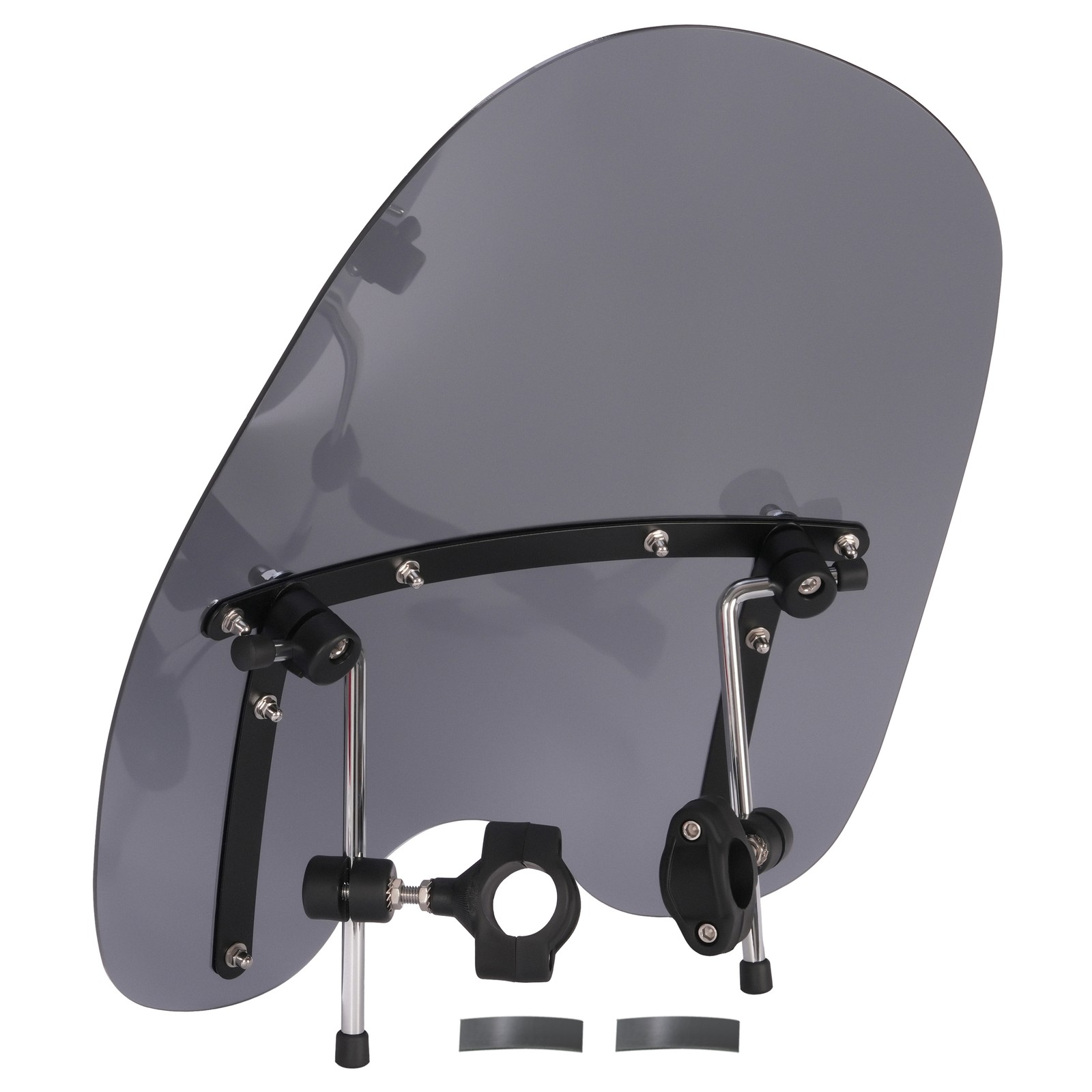 Smoke Windshield 19″x17″ for Kawasaki Vulcan VN 500 750 800 900 1500 1600 1700