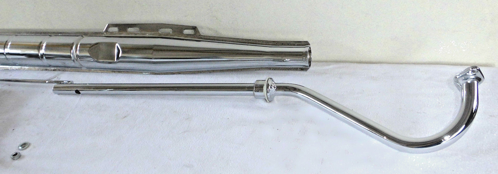 22mm Moped Exhaust Chrome With Aluminiumdämpfereinsatz Puch Maxi X 30/40-A