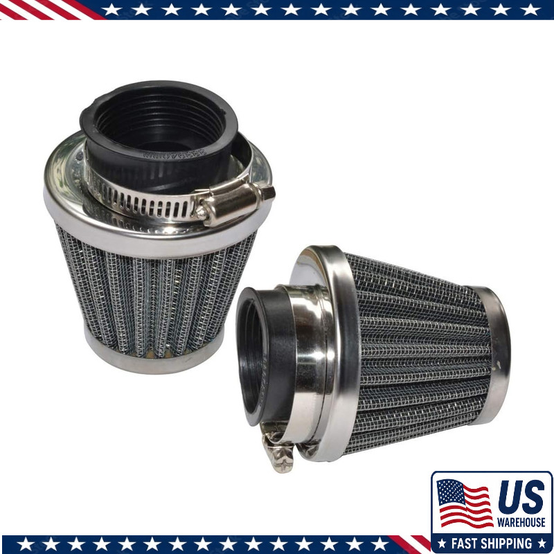 Pack 2 Motorcycle POD Air Filter Dirt Pocket Bike ATV Pit Bike 35 38 3Size: 46mm