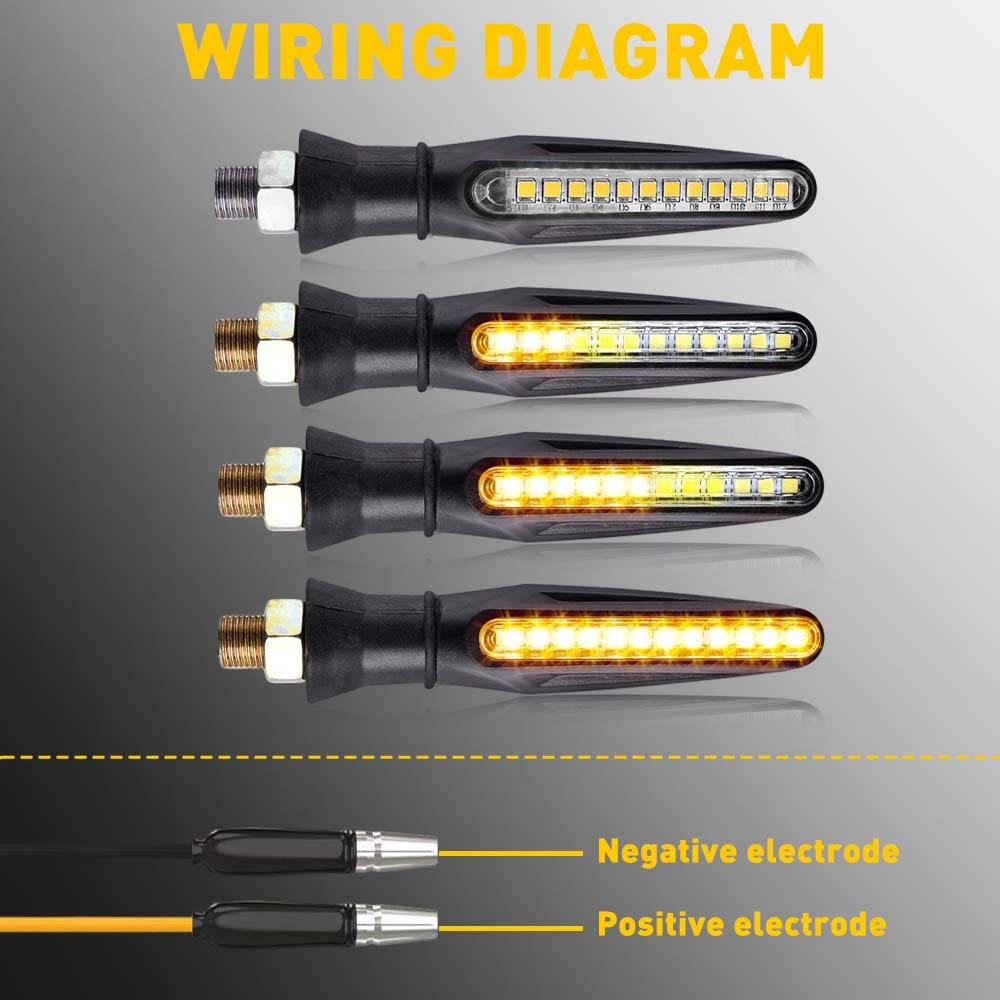 4 Pack Universal Motorcycle Turn Signals Blinker Lights Amber For Suzuki DRZ400s