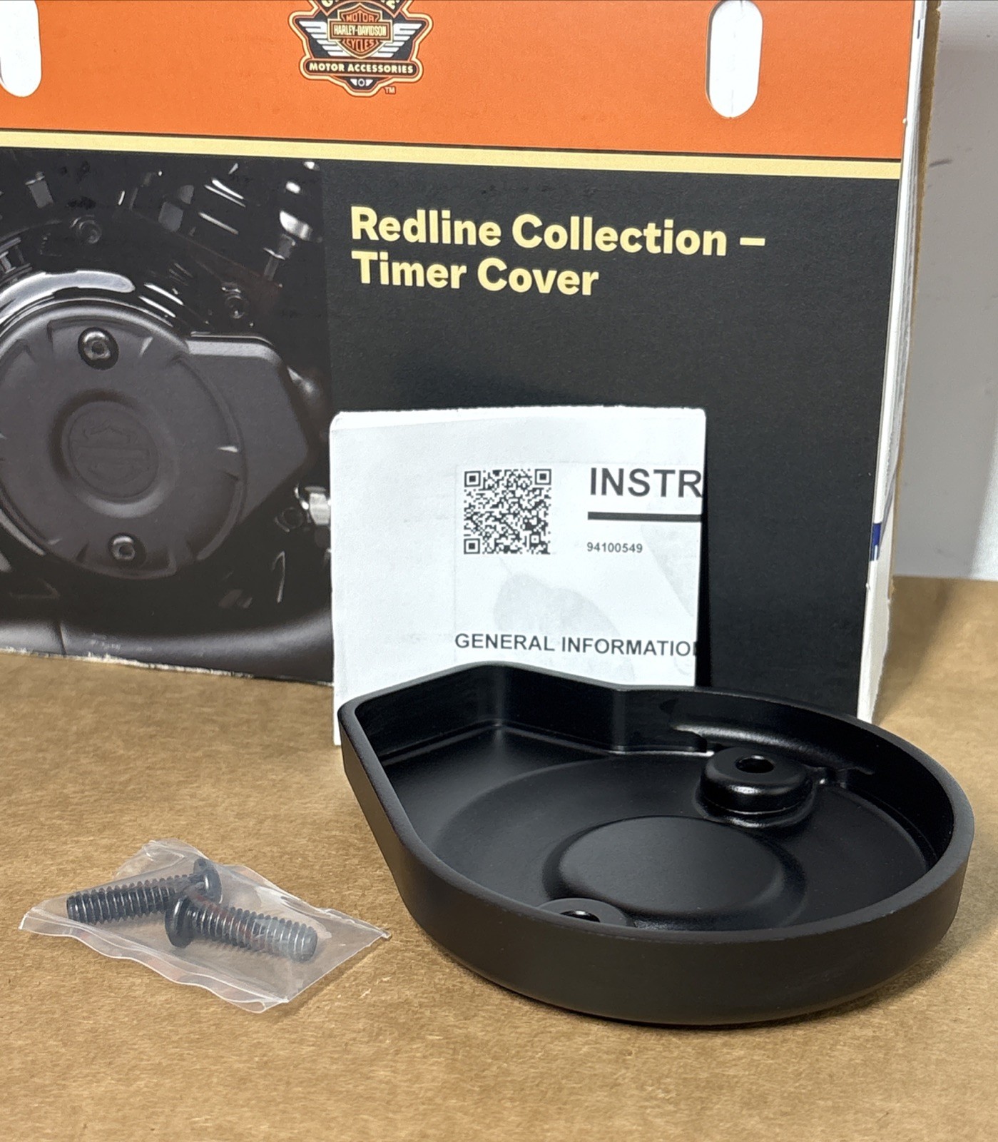 Harley-Davidson Redline VVT Timer Cover Black Anodized 25701782 OEM