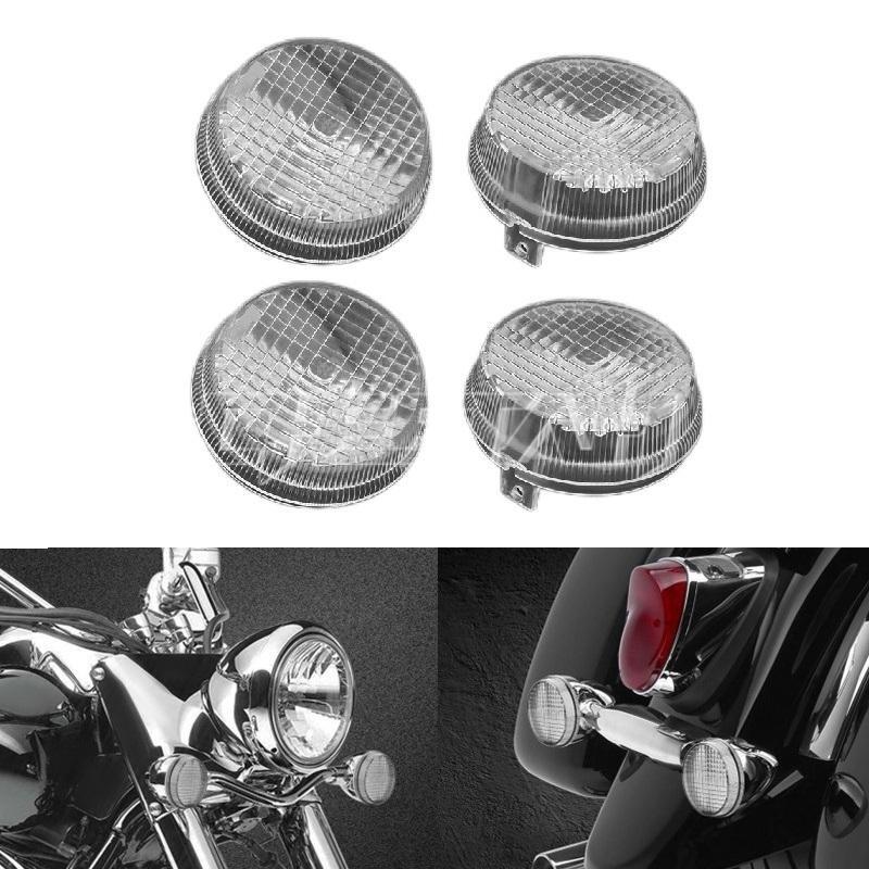 4PCS Turn Signal Light Lens Cover For Honda Shadow Spirit 750 1300 VT750 VT1300