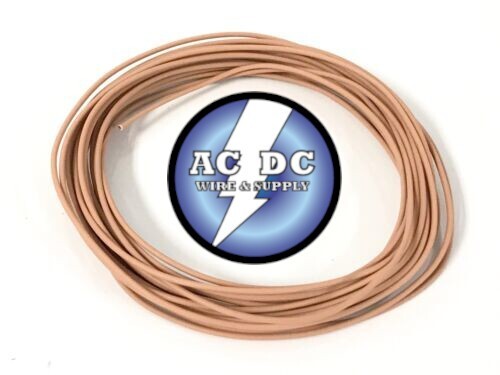 22 awg TXL HIGH TEMP AUTOMOTIVE POWER WIRE STRANDED COPPER USA – TAN 25 FT
