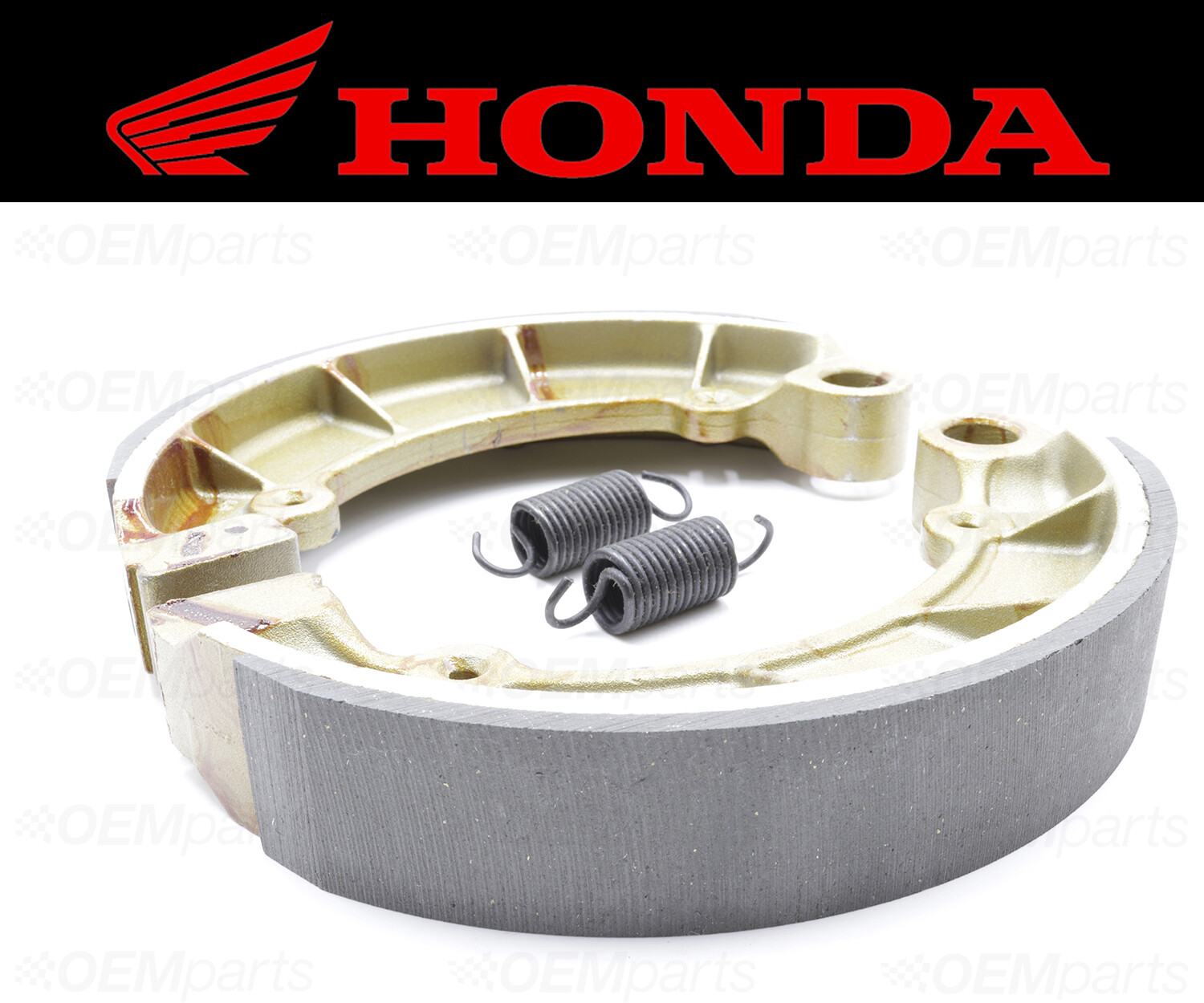 Set of (2) Honda REAR Brake Shoes and Springs #43120-216-000 (See Fitment Chart)