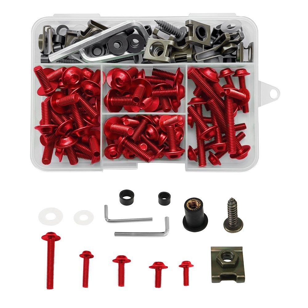 Complete Fairing Bolt Kit Body Screw Fit Yamaha YZF R6 R1 R6S YZF600R FZ6/R 155X
