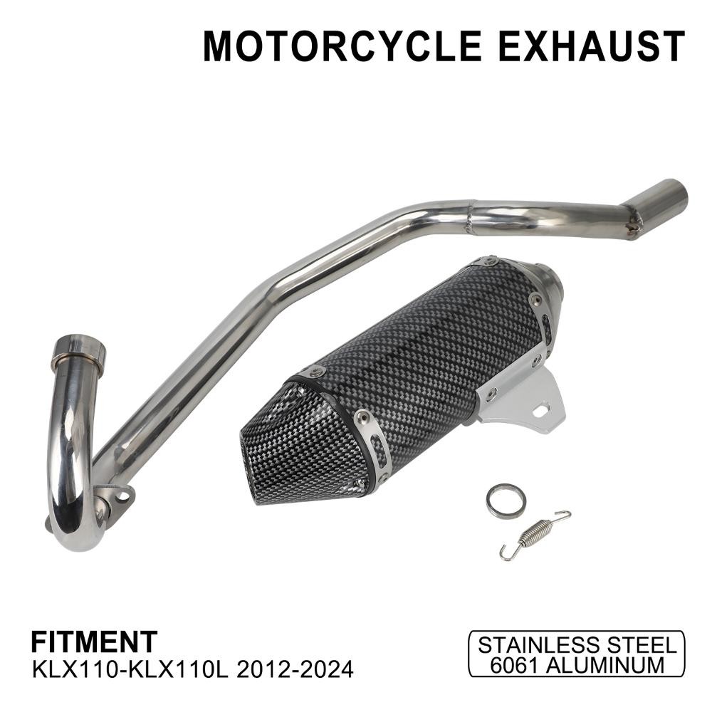 Motorcycle Pipe Full System for KLX110 KLX 110 KLX110L 110L 2012-2023 2024