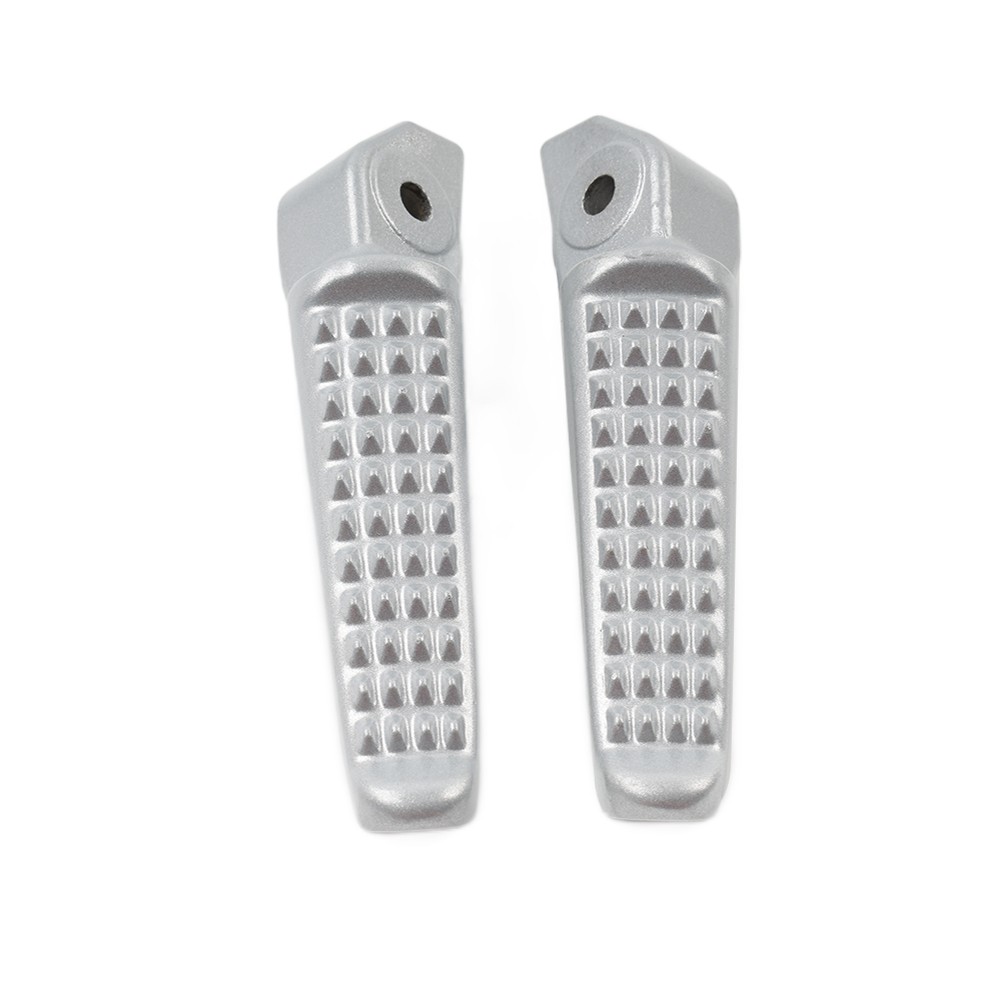 1Pair For Honda Grom MSX125 Universal Motorcycle Rear Foot Pegs Footrests Sliver