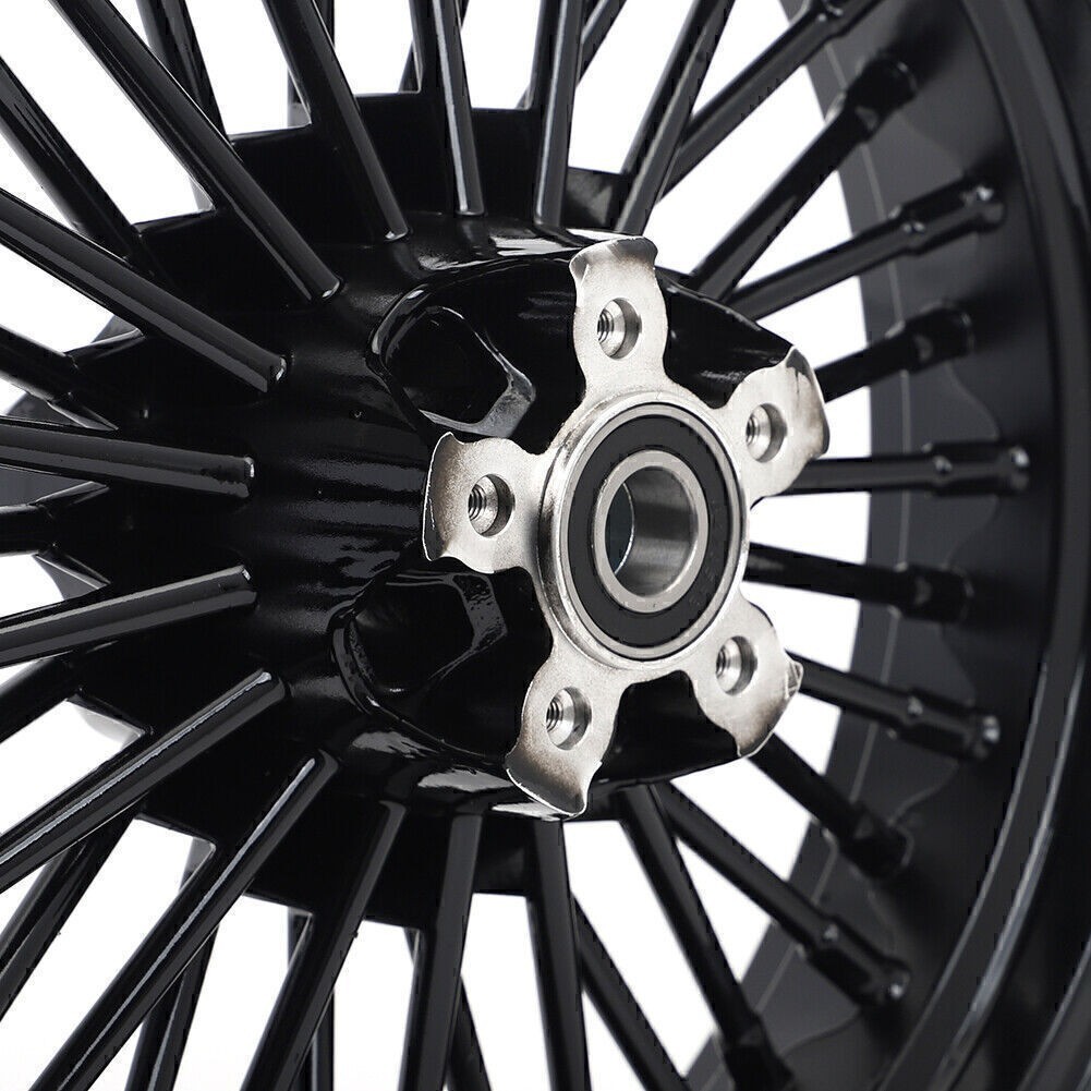 16X3.5 Fat Spoke Wheels Rims For Harley Sportster X48 Forty Eight Softail FLSTF