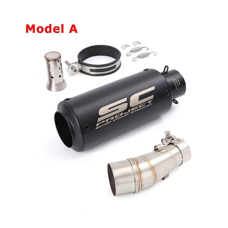For Kawasaki Ninja 300 EX300 2013-2018 Slip on Muffler Exhaust Mid Tail Pipe