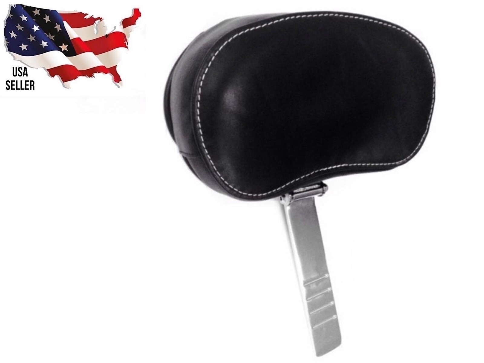 BLACK LEATHER RIDER DRIVERS BACKREST INDIAN 2879542-01 02 SPRINGFIELD DARK HORSE
