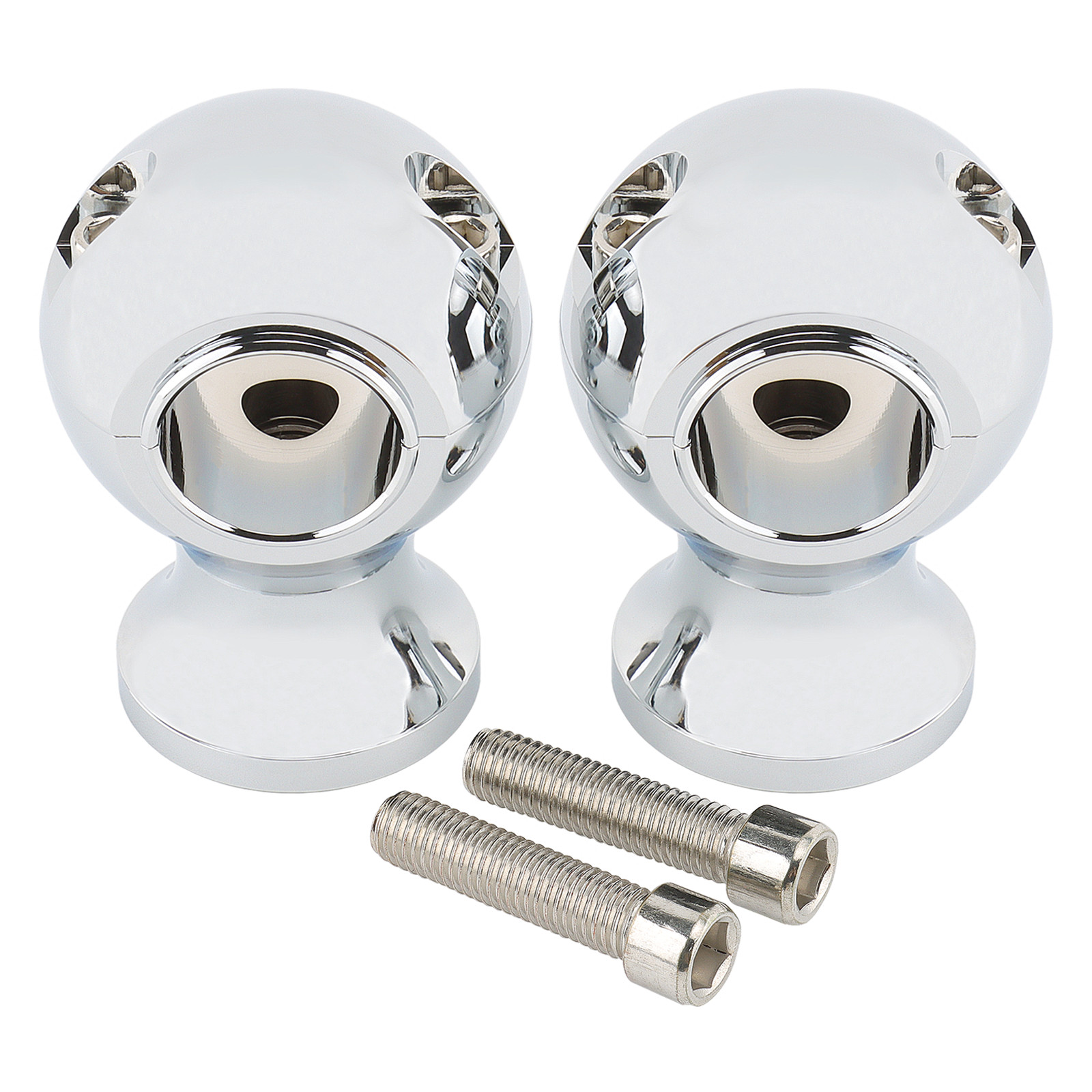 1″~2″ Bar Handlebar Riser Clamps 2″ 4″ Rise For Harley Sportster Dyna Softail