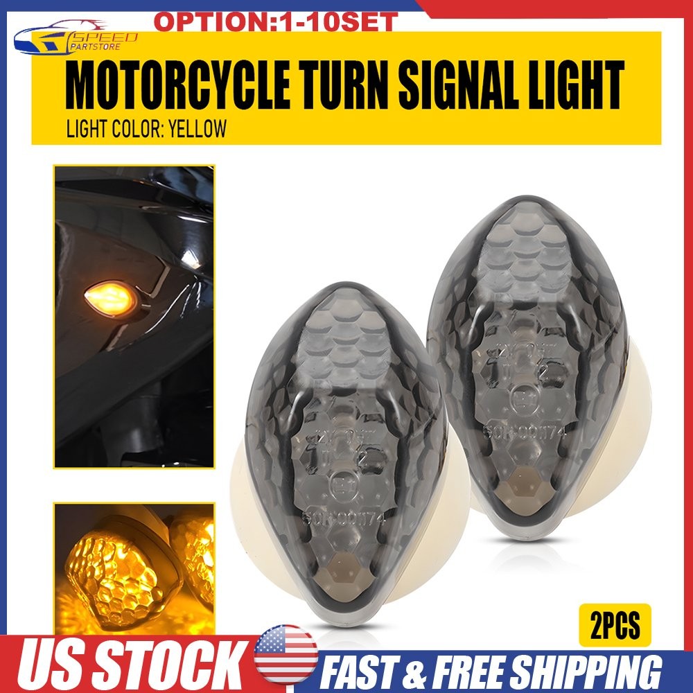 Motorcycle Flush Mount Turn Signal Indicator Blinker LED Light For Suzuki 2-20X