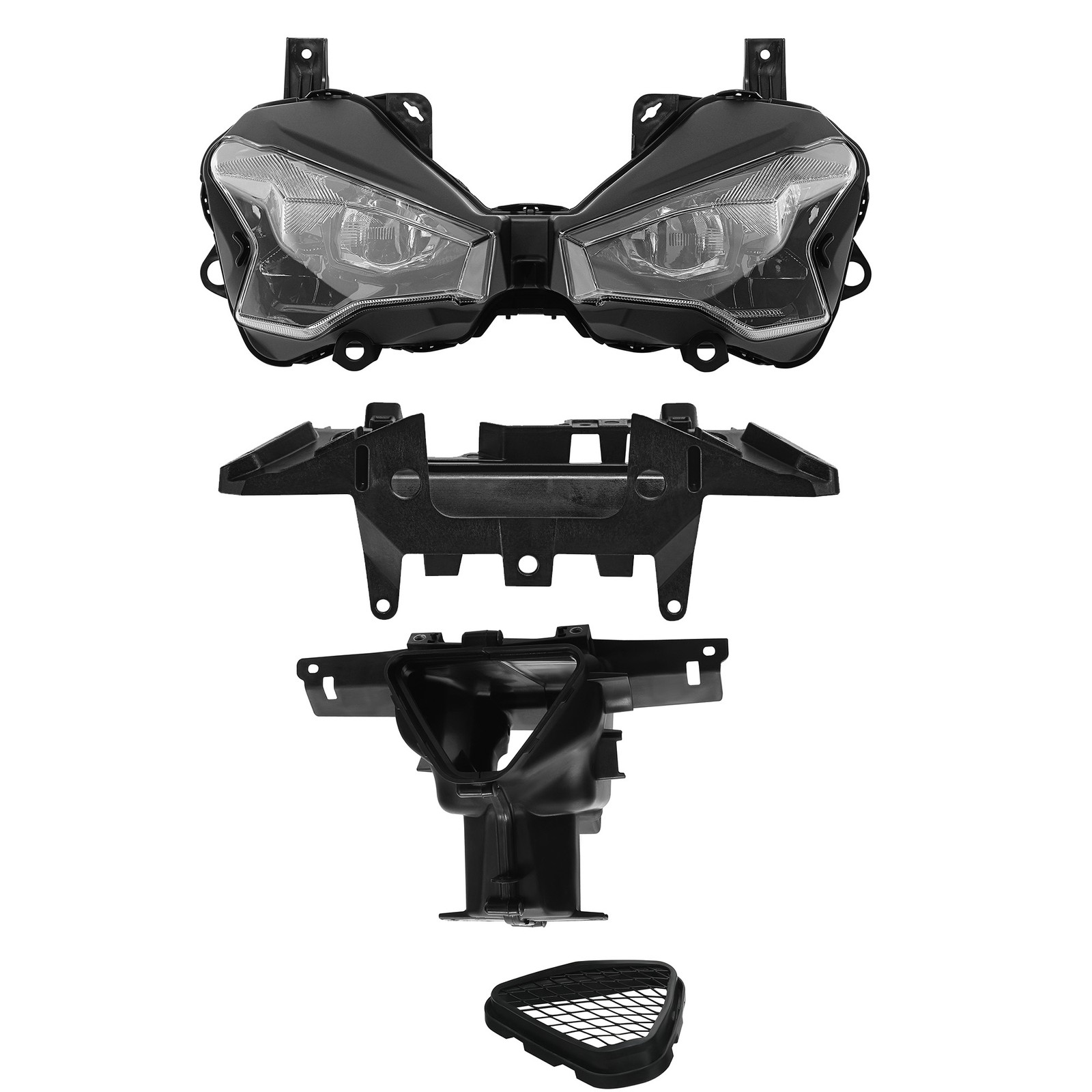 Front Headlight Air Duct Fairing Stay Bracket Fit For Kawasaki Ninja ZX6R 24-25