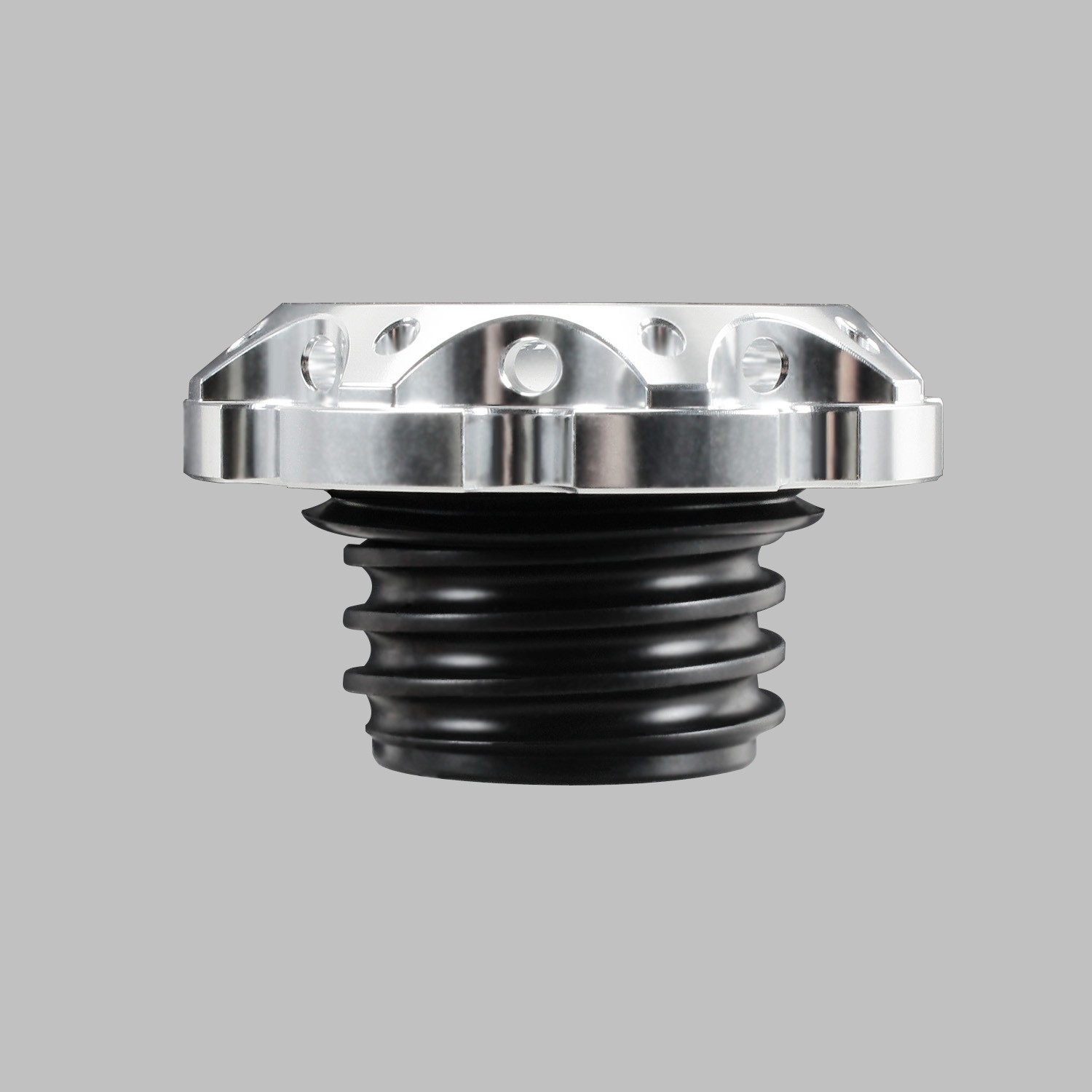 Silver Gas Fuel Tank Cap for Harley 2000-24 Softail Breakout Fat Boy Street Bob