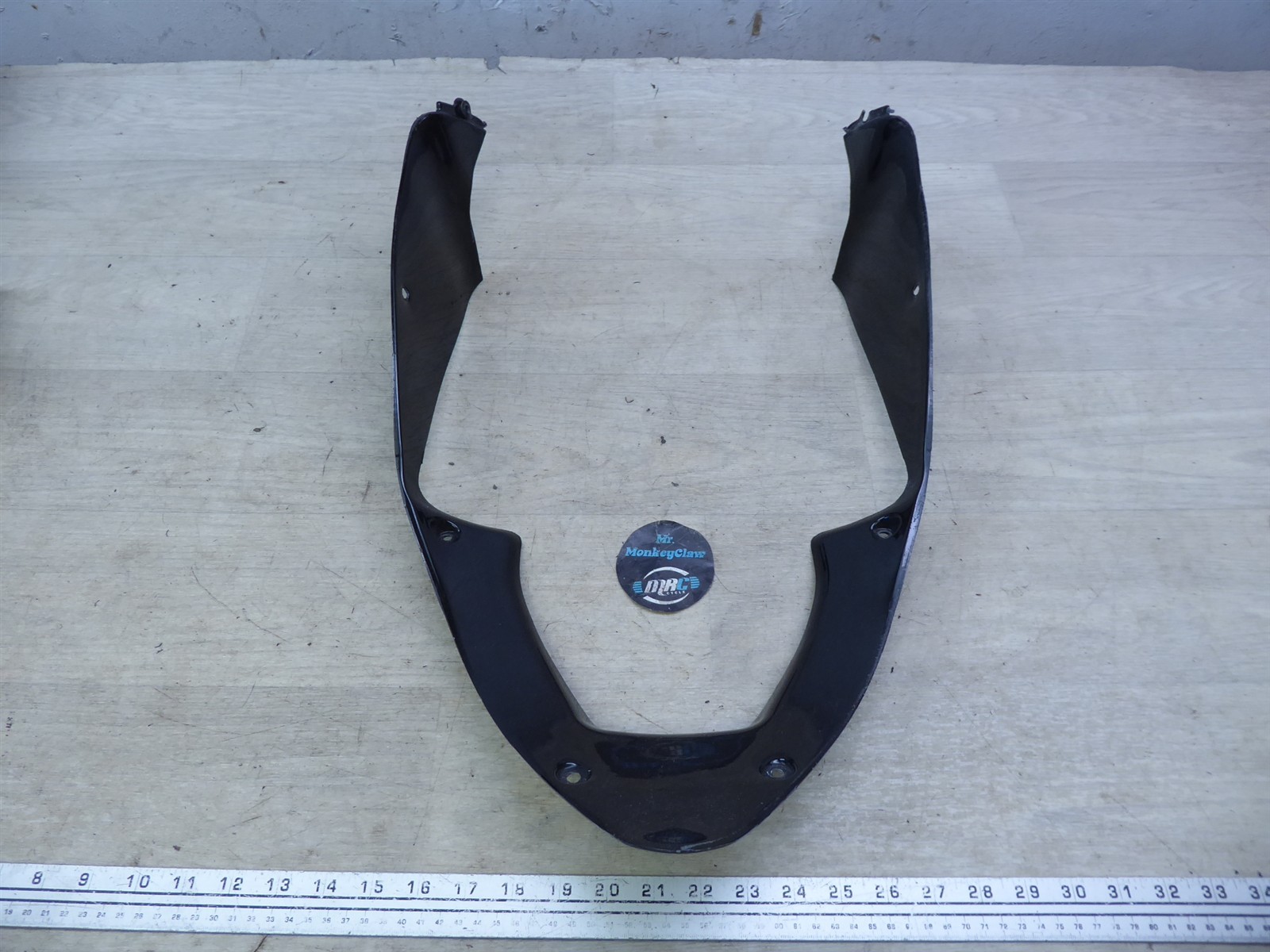 2000 Honda CBR600 F4 H20869) black lower front inner fairing cowl cover