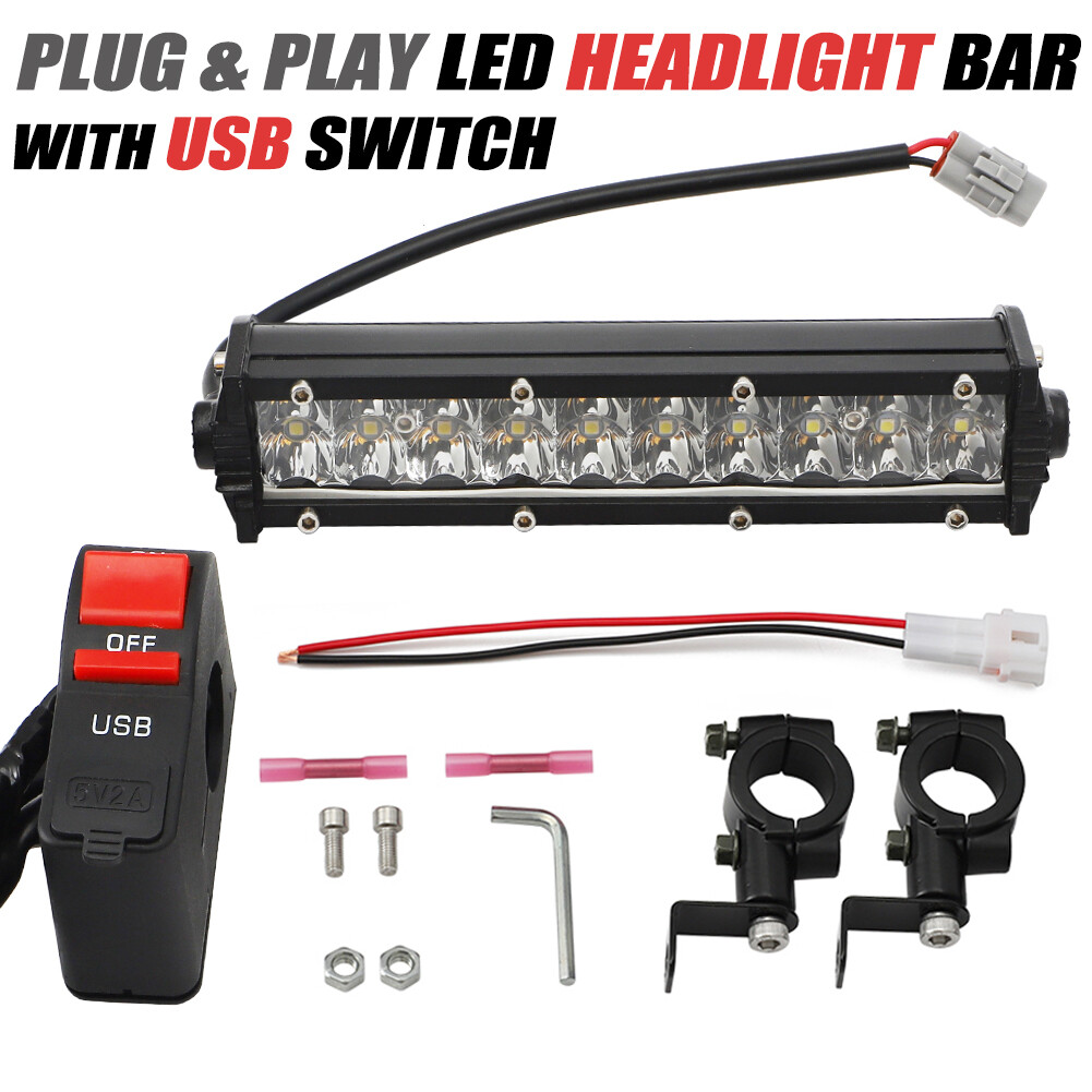 LED Headlight Light Bar Kit For Yamaha Raptor 700 R YFZ450R Banshee 350 YFM350