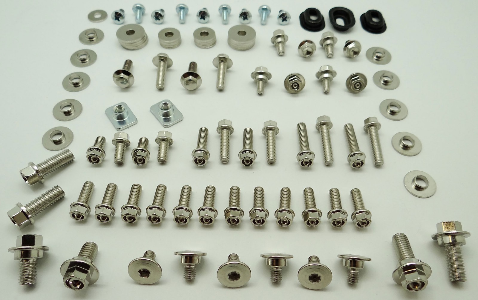 Nickel Wurks Show Body Bolt Kit Honda CR plastics fender seat 80 85 125 250 500