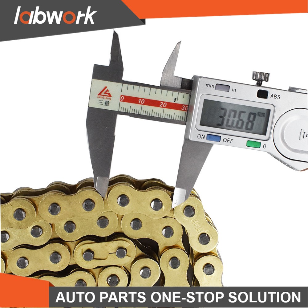 Labwork Drive Chain Gold Color-O-Ring 525-120 ATV Motorcycle 525 Pitch 120 Links