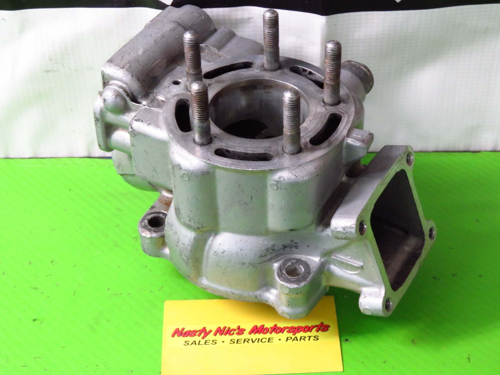 1998 Kawasaki KX80 OEM kx 80 engine top end CYLINDER jug barrel *Need work*
