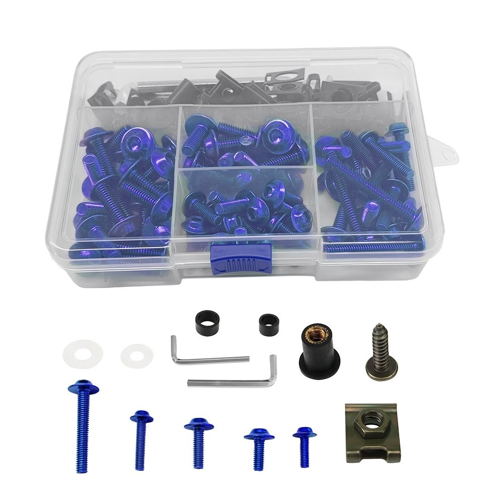Complete Fairing Bolt Kit Body Screw Fit Yamaha YZF R6 R1 R6S YZF600R FZ6/R 155X