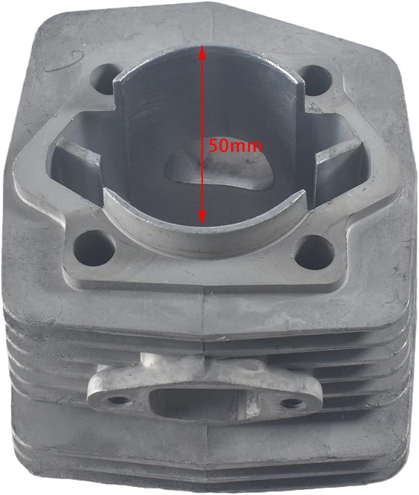 50mm CNC Cylinder HeadCover Piston For 100cc 2 Stroke Engine Motorized Bicycle