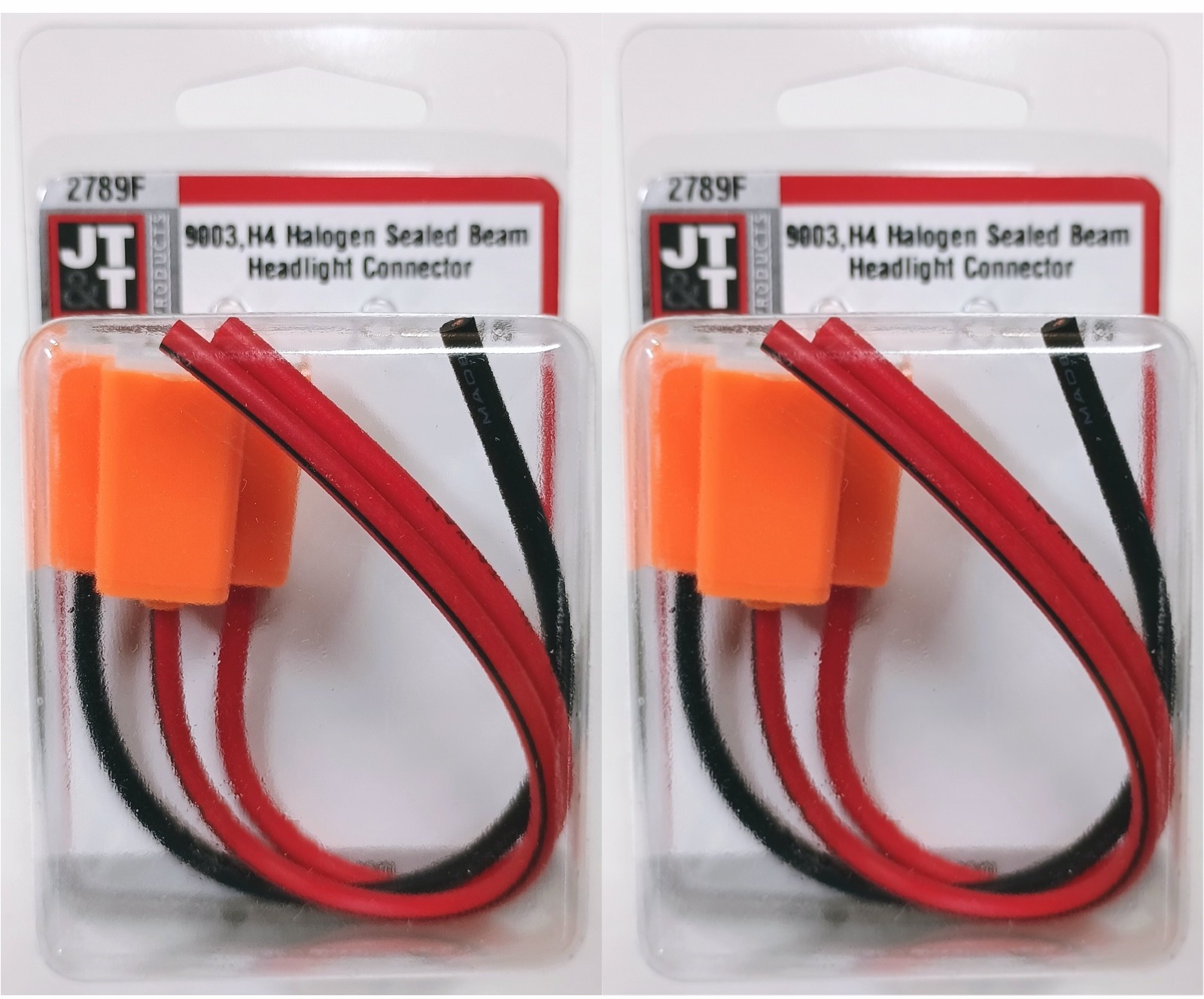 JTT Wire 2789F Female Pigtail Socket 9003 HB2 H4 Two Harness Headlight Connector