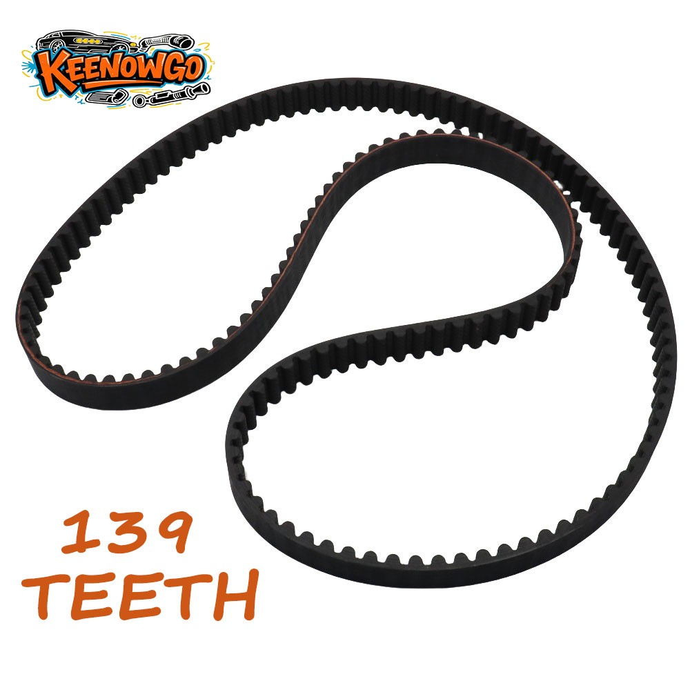 NEW Carbon Reinforced Rear Drive Belt 139T 1.125″ Black for 21192456