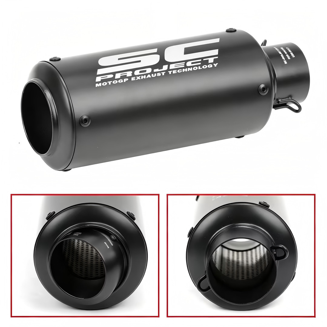 ZX4R 2023-2026 for Kawasaki Ninja ZX4RR ZX25R Slip On Exhaust Black Muffler Tips
