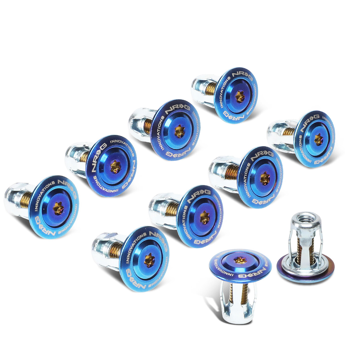 NRG INNOVATIONS TITANIUM FENDER SCREW/BOLT/WASHER DRESS UP KIT 20MM FW-200TT