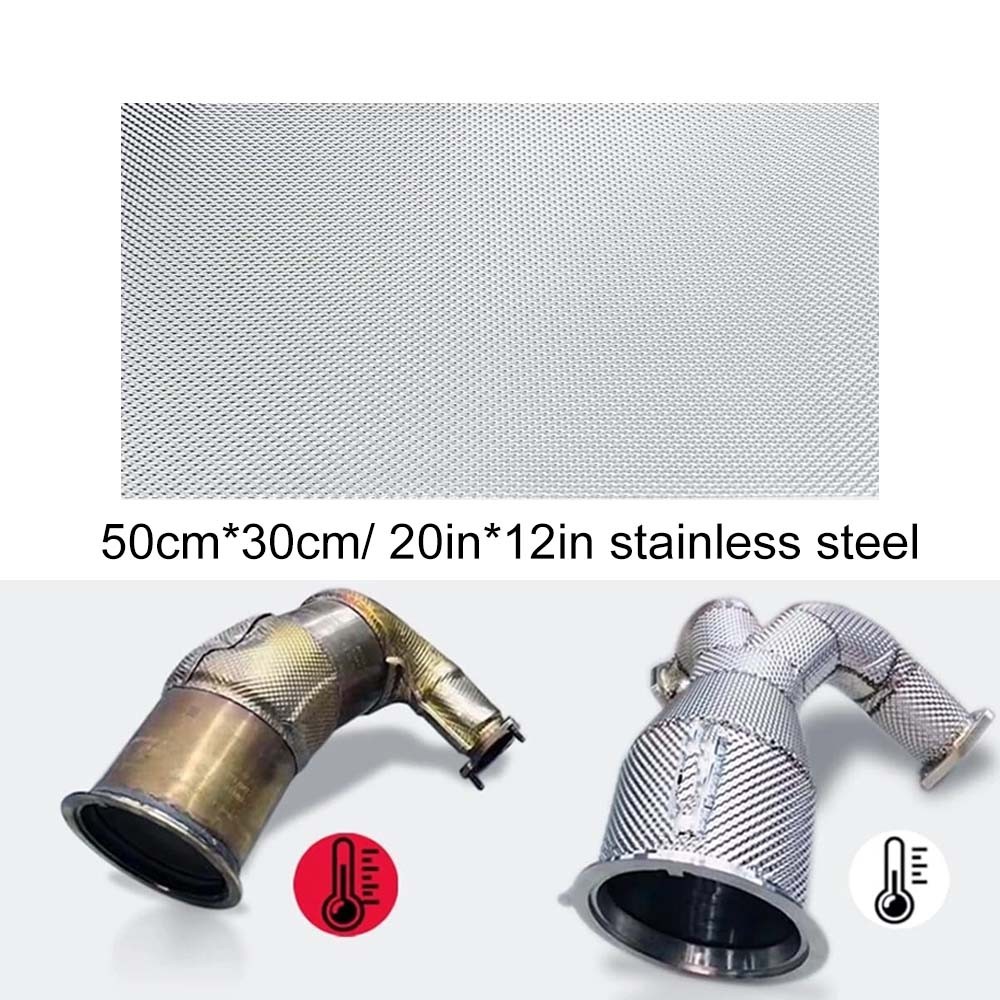 Embossed 304 stainless steel Heat Shield Barrier Exhaust Car Turbo Manifold
