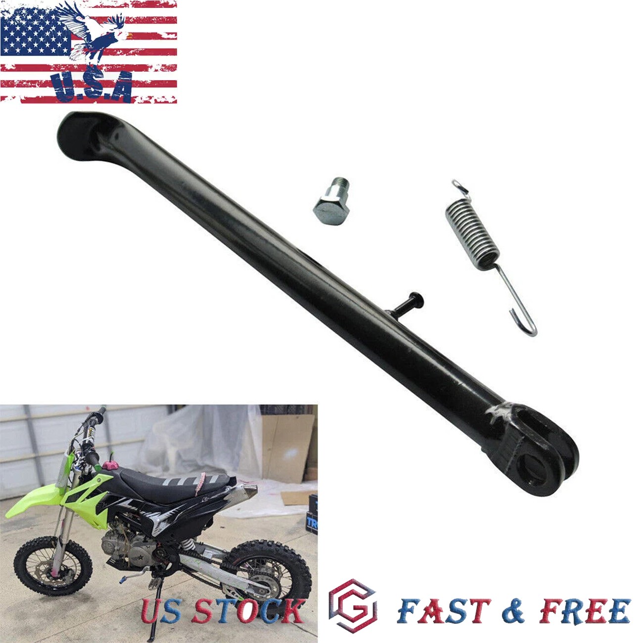 12″ Kick Stand Fit 70cc 90cc 110cc 125cc 140cc 150cc 200cc Dirt Pit Bike Taotao