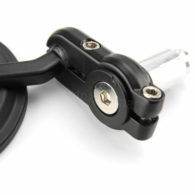 Pair 7/8″ Handlebar End Rear View Mirror For Dirt Pit Bike Off Road ADV Street
