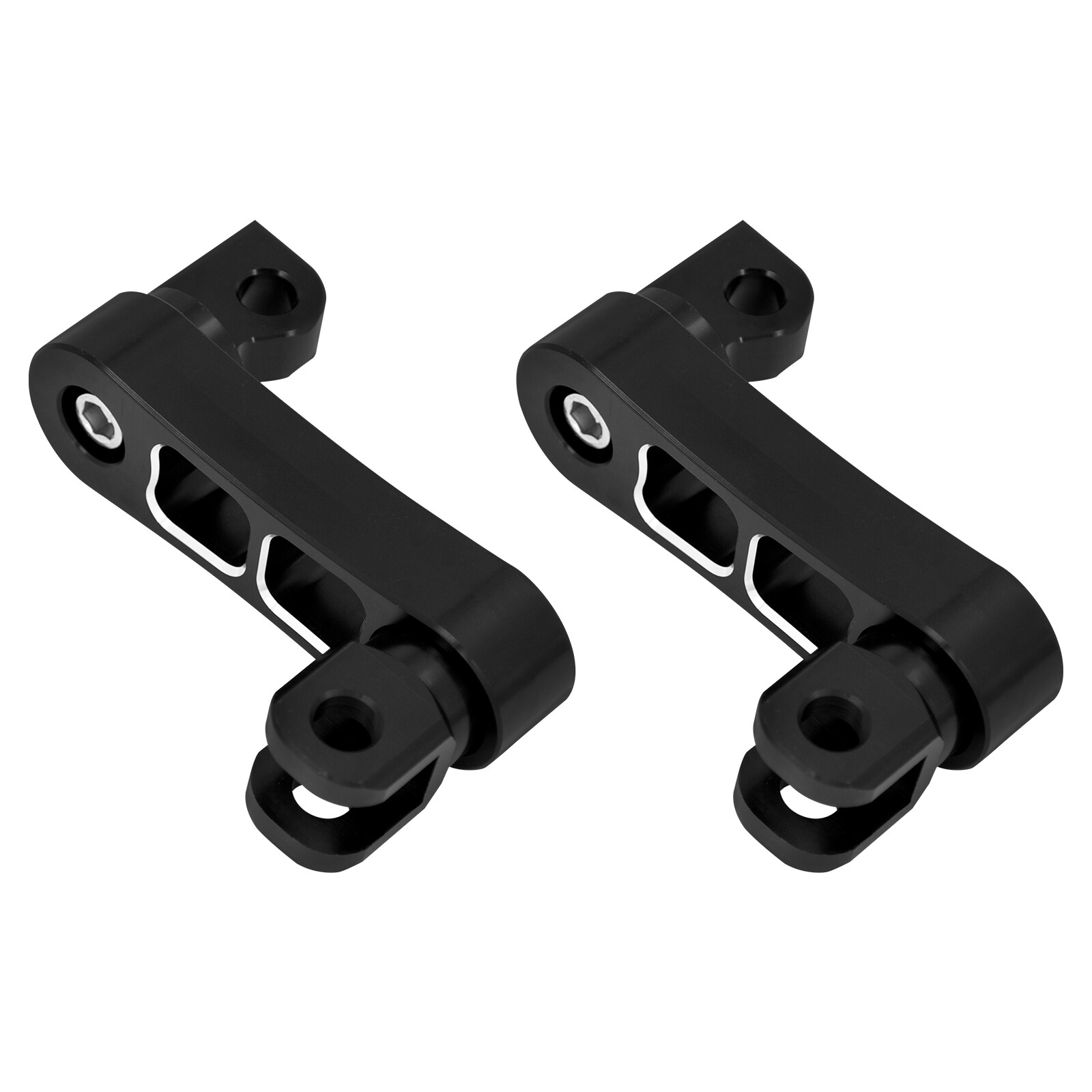 CNC Aluminum Foot Pegs Male Mount Extensions For Harley Touring Dyna Sportster
