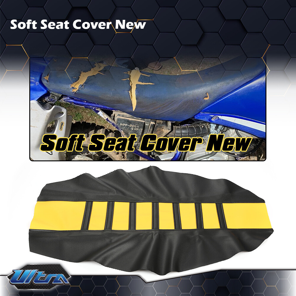 Universal Fit Yamaha Suzuki Honda Kawasaki Dirt Bikes Seat Cover Yellow