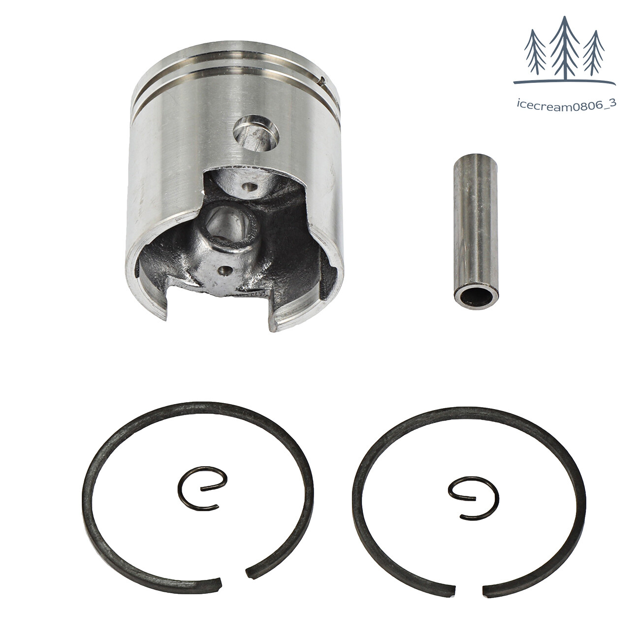 For 47mm 80cc Motorised Bike Bicycle 2 Stroke Engine Piston Pin Rings Kit USA