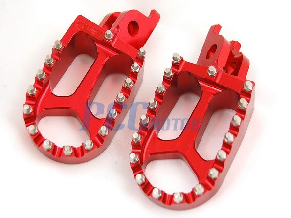CNC RACING FOOTPEGS KAWASAKI KX250F KX450F YAMAHA RMZ250 RED M FP12