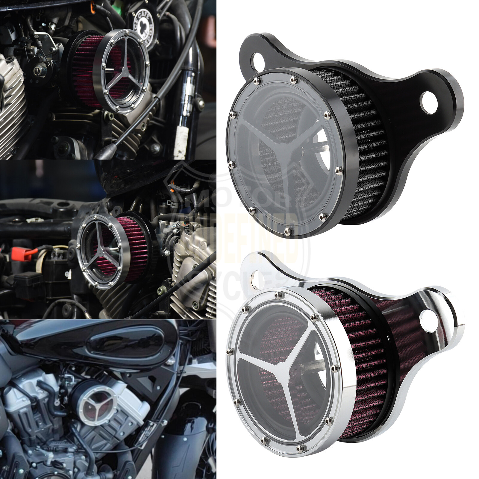 Clear Air Cleaner Intake Filter Small For Harley Touring Road King 93-07 Softail