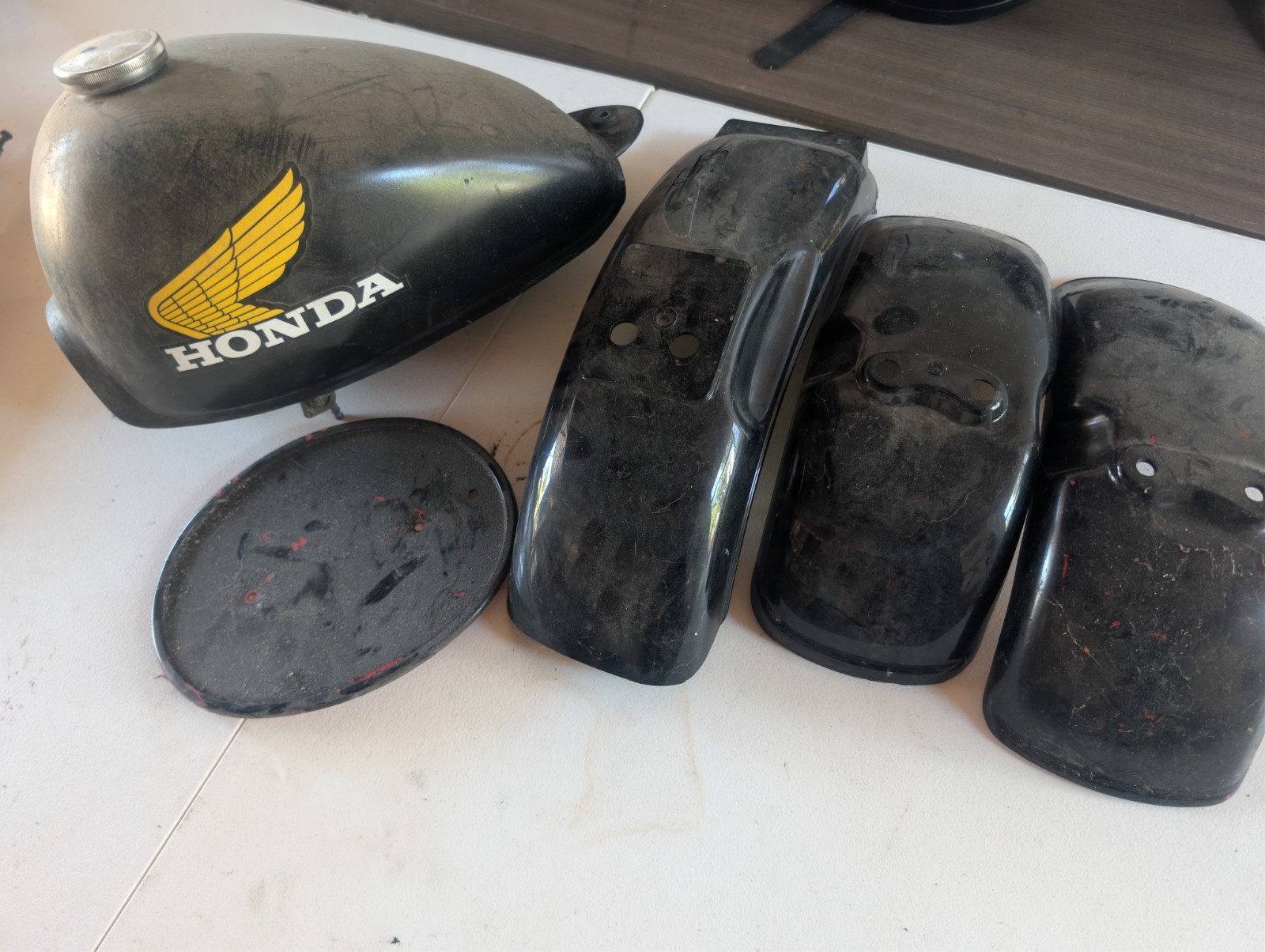HONDA Z50R 79-87 FUEL GAS TANK & Fenders & Number Plates OEM Replacment