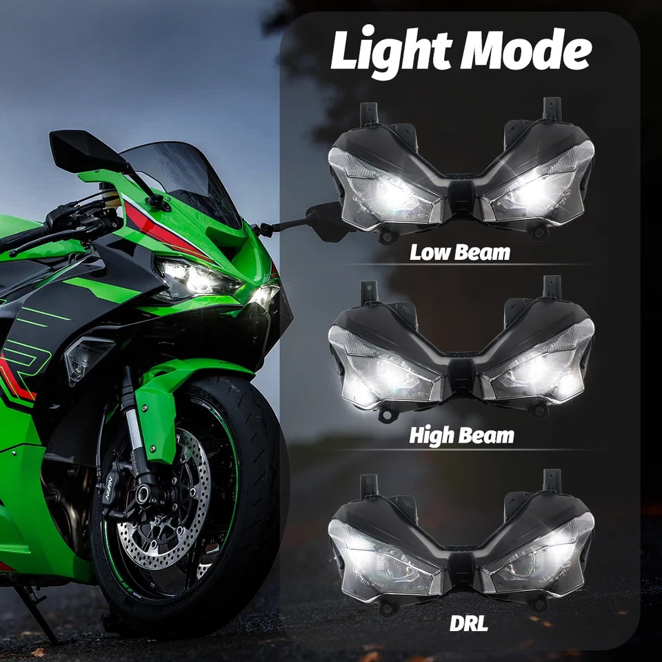 Fit For Kawasaki Ninja ZX6R 2024 2025 ZX636 Headlight Assembly Headlamp Light