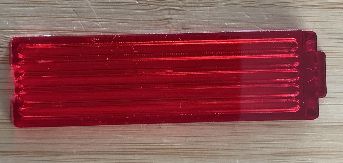 Custom Chrome Irate Mark Lite Red Replacement Lens 09-101