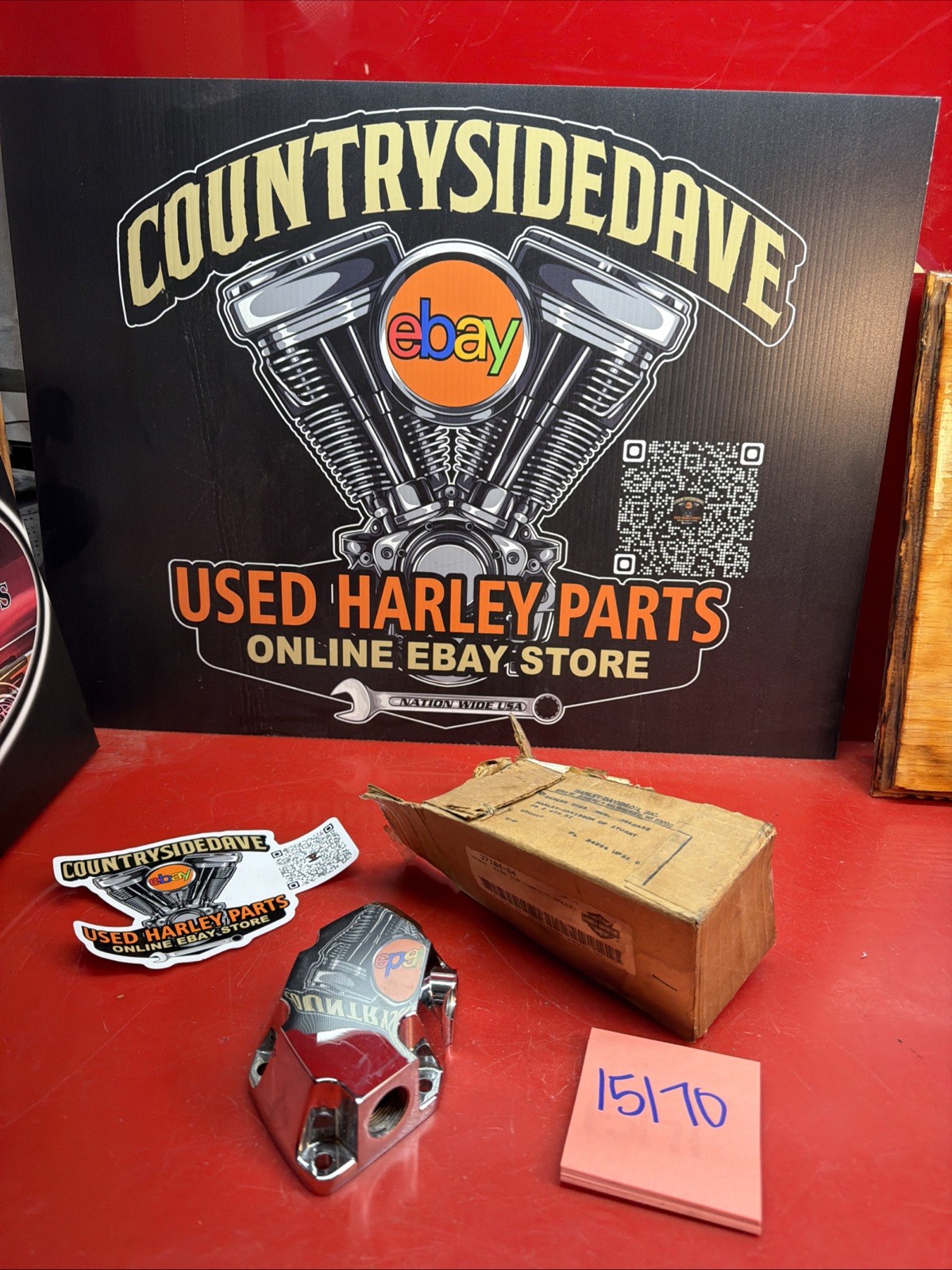 37104-84 Harley Transmission Side Cover 5 Speed .. NOS BLEM Fxr Softail Early